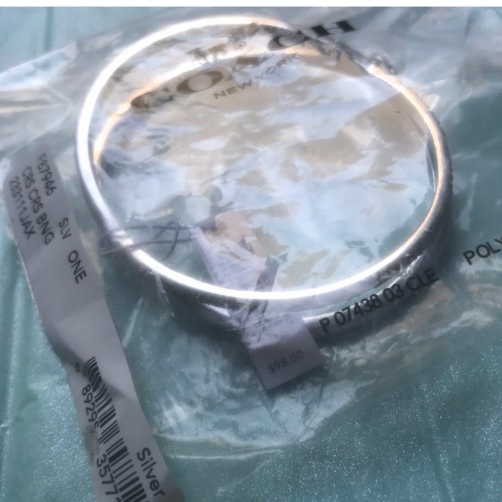 silver coach bracelet/bangle - Picture 3 of 3